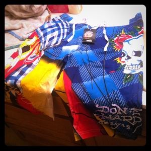Ed hardy swim trunks